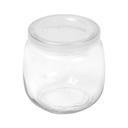 TARRO CON TAPA 'WAKI GLASS' 200 ML Ø 7,3x7,3 CM TRANSPARENTE CRISTAL (72 UNID.)