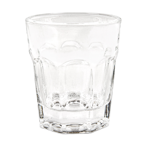 [266.34] MINI VASOS APILABLES 'WAKI GLASS' 50 ML 1,7 OZ Ø4,5x5,5 CM TRANSPARENTE CRISTAL (72 UNID.)