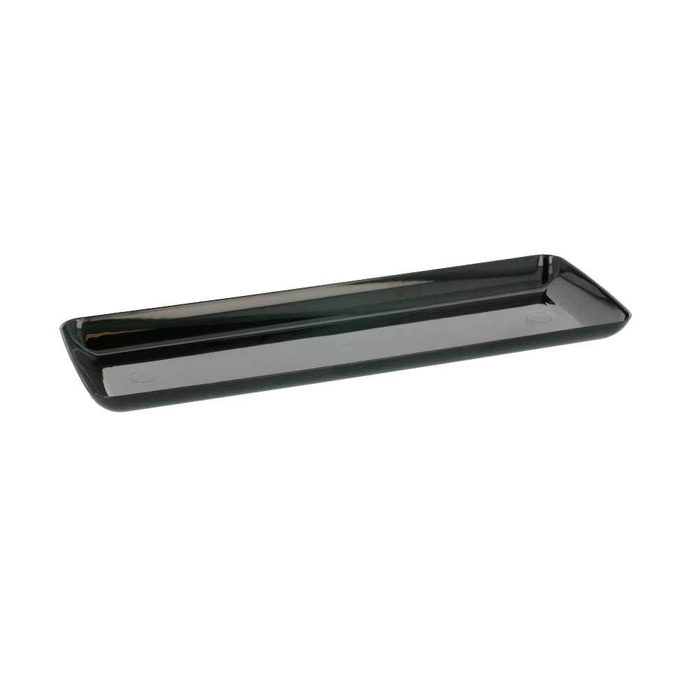 [157.19] MINI BANDEJAS APERITIVOS 19x6,5x1,2 CM NEGRO PS (500 UNID.)