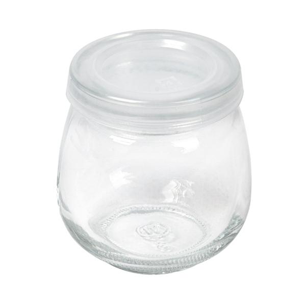 [266.22] TARRO CON TAPA 'WAKI GLASS' 120 ML Ø 6,5x6,6 CM TRANSPARENTE CRISTAL (96 UNID.)