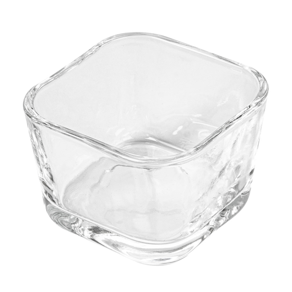MINI VASO CUADRADO 75 ML 2,5 OZ 5,7x5,7x4 CM TRANSPARENTE CRISTAL (72 UNID.)