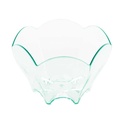 BOLES REUTILIZABLES TULIPA PARA APERITIVOS Ø 6,3x4,4 CM VERDE AGUA PS (600 UNID.)