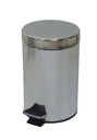 PAPELERA PEDAL INOX BRILLO 5L. SANITARIAS
