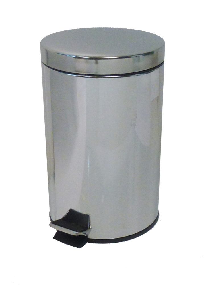 [899437] Papelera De Pedal Acero Inoxidable 12l. Sanitarias