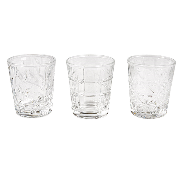[266.41] MINI VASOS 'WAKI GLASS' 45 ML 1,5 OZ Ø5/3,9x6 CM TRANSPARENTE CRISTAL (72 UNID.)