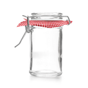 TARRO CIERRE CLIP + PAPEL VICHY 70 ML Ø 4,5x8,6 CM TRANSPARENTE CRISTAL (96 UNID.)