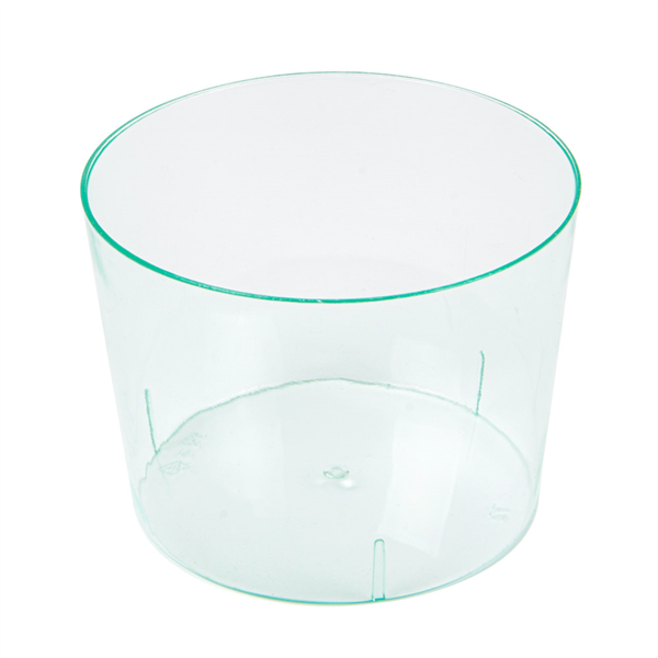 MINI RECIPIENTES REUTILIZABLES 'BODEGA' 180 ML Ø 7,5x5,8 CM VERDE AGUA PS (200 UNID.)