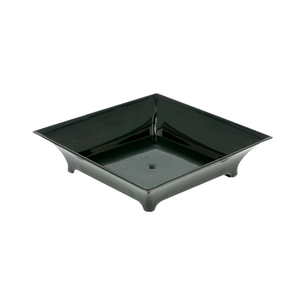 RECIPIENTES REUTILIZABLES APERITIVOS "CUADRADOS" 36 ML 6,3x6,3x1,5 CM NEGRO PS (720 UNID.)