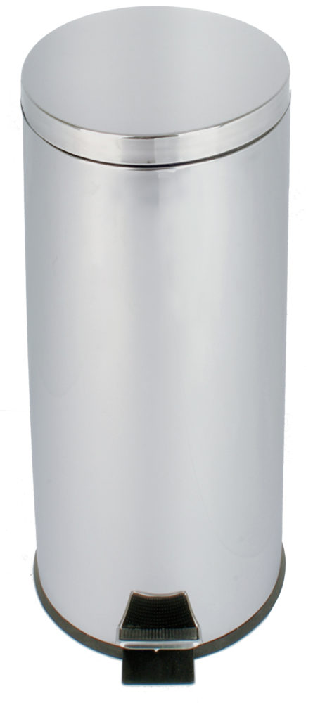 PAPELERA DE PEDAL INOX BRILLO 30L SANITARIAS