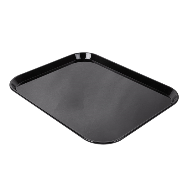 [156.65] Bandeja Para Cúpula 35,7X46 Cm Negro Policarbonato (1 Unid.)