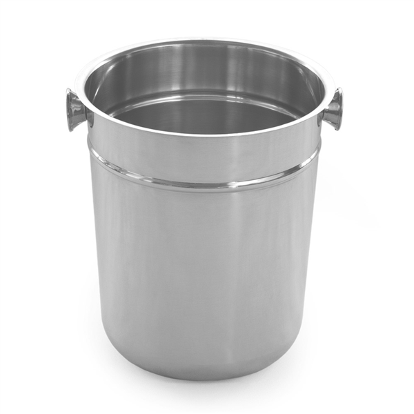[161.01] Cubitera Champán Ø 22X25 Cm Plateado Inox (1 Unid.)
