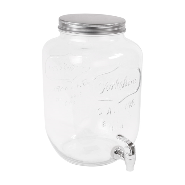 [215.57] DISPENSADOR BEBIDAS 'WAKI GLASS' 8 L Ø 19,5x31 CM TRANSPARENTE CRISTAL (1 UNID.)