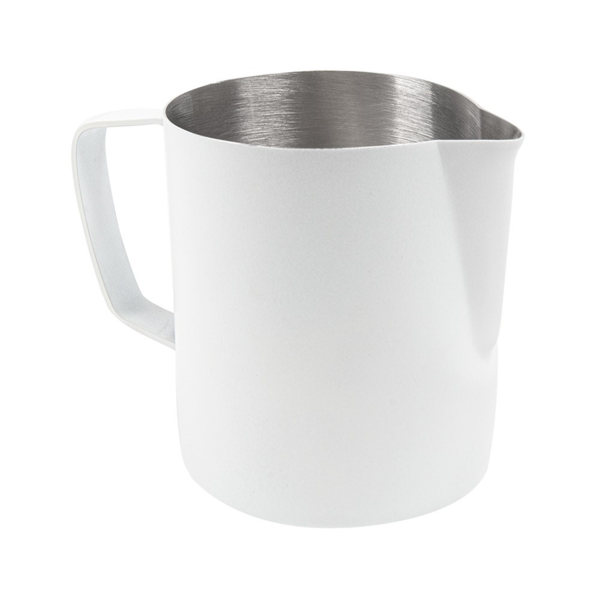 LECHERA SIN TAPA 600 ML 13x8x11 CM BLANCO INOX (1 UNID.)