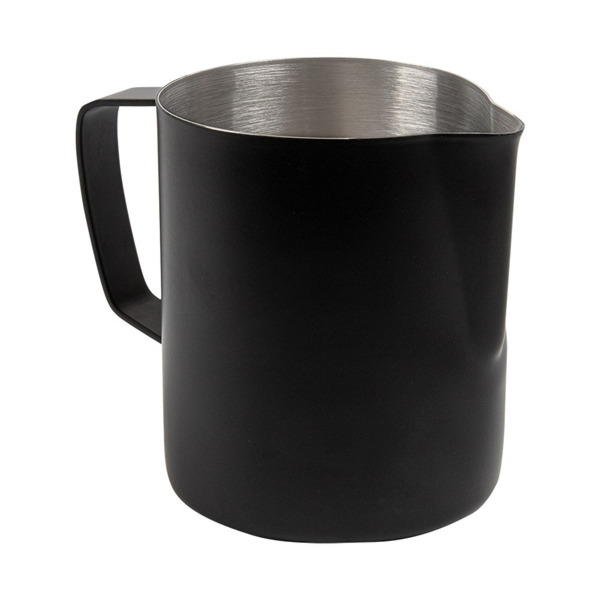 [263.10] Lechera Sin Tapa 600 Ml 13X8X11 Cm Negro Inox (1 Unid.)
