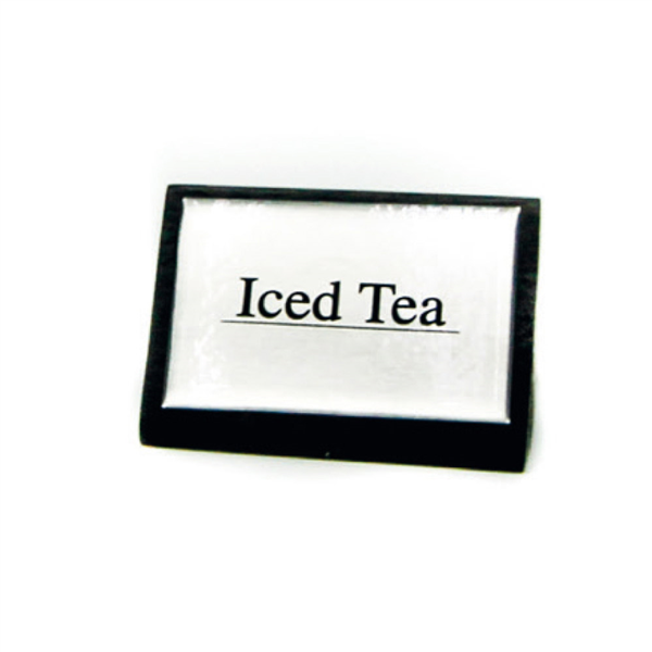 [161.16] IDENTIFICADORES "ICED TEA" 7,5x4,5 CM NEGRO MADERA (1 UNID.)