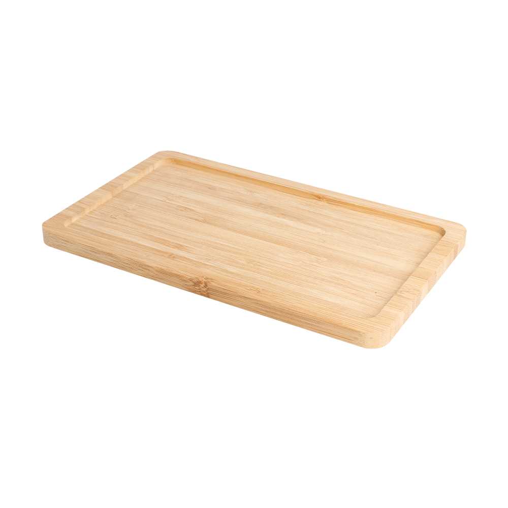 Bandeja Cóctel 20,5X12,5X1 Cm Natural Bambú (1 Unid.)