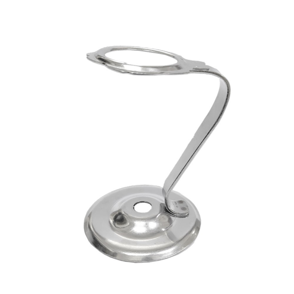 STAND PARA 1 CONO DE HELADO 10,4x7,5 CM PLATEADO INOX (1 UNID.)