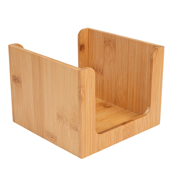 [250.32] Servilletero 13X13X10 Cm Natural Bambú (1 Unid.)
