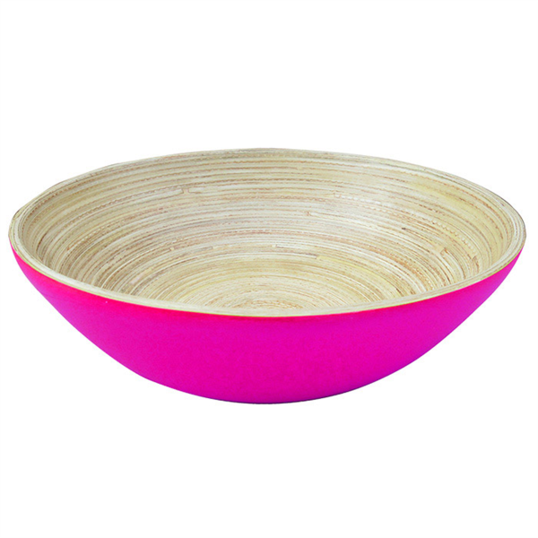 Boles Ø 20X6 Cm Fucsia Bambú (1 Unid.)