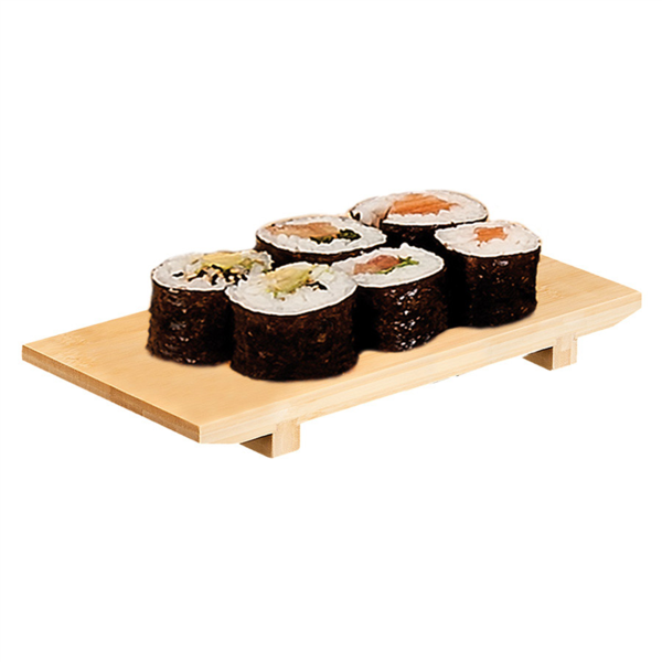 [184.97] Base Sushi 27,5X18X2,5 Cm Natural Bambú (1 Unid.)