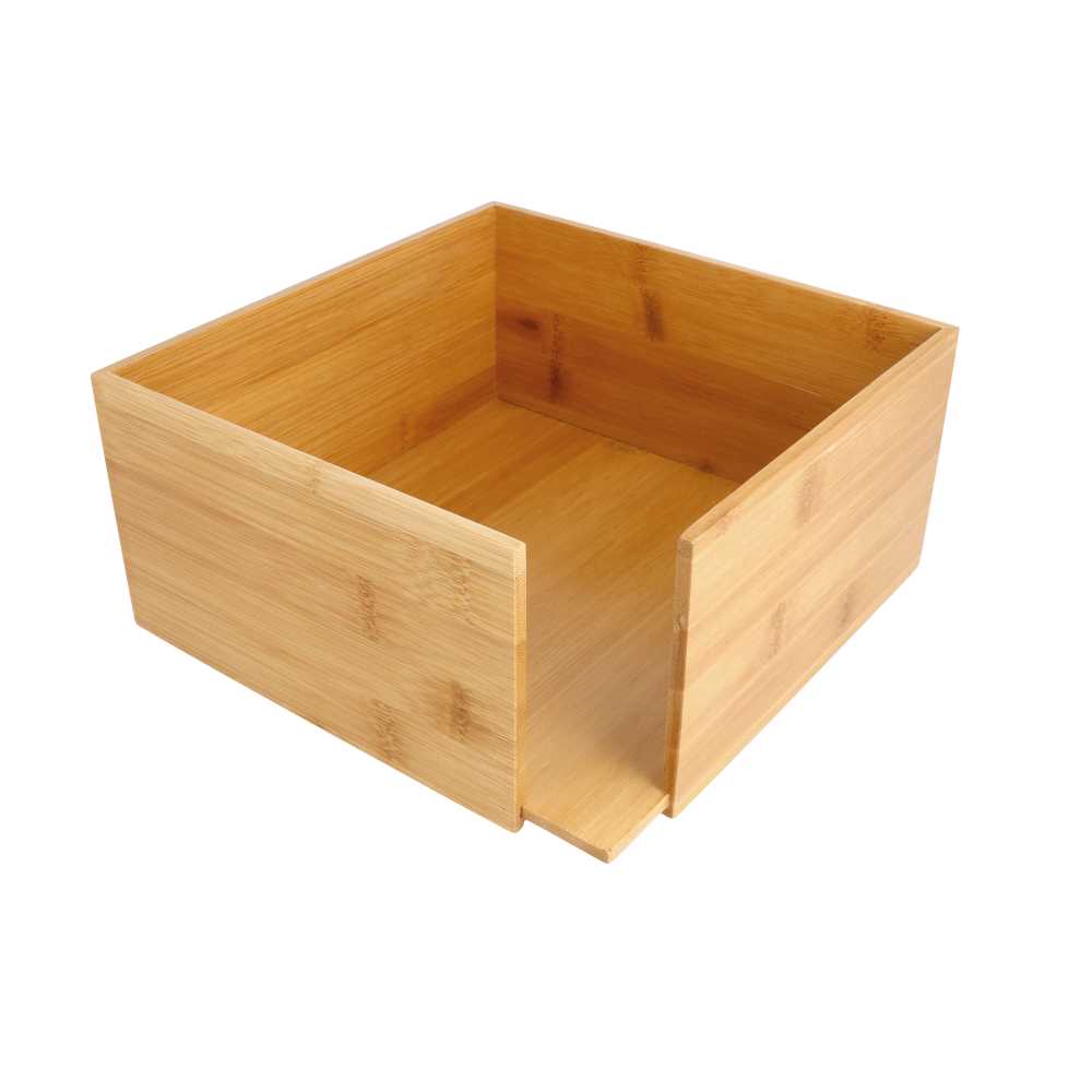 [216.96] SERVILLETERO 21x21x10 CM NATURAL BAMBÚ (1 UNID.)