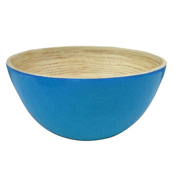 BOLES Ø 25,5x12 CM TURQUESA BAMBÚ (1 UNID.)