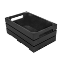 Caja Buffet Gn 1/4 26,5X16,2X10 Cm Negro Bambú (1 Unid.)