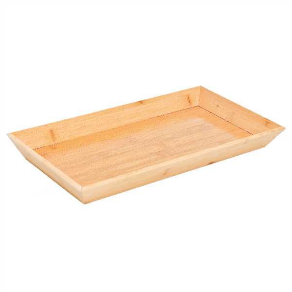 BANDEJA RECTANGULAR 45,7x30,5x5,1 CM NATURAL BAMBÚ (1 UNID.)