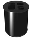 Contenedor 40l Negro 3 Bandejas Basura