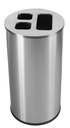 Contenedor 60l Acero Inoxidable Cepillado 3 Bandejas Basura