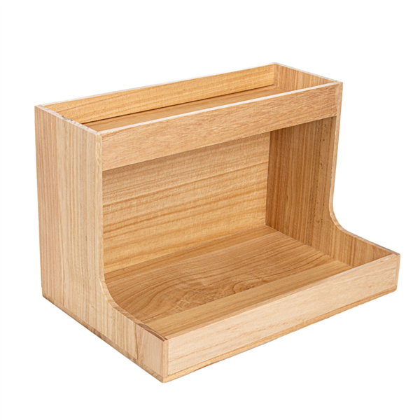 [258.83] Expositor 34,7X23,3X22,5 Cm Natural Madera (1 Unid.)