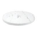 BANDEJA PARA BUFET 'ASAMI WARE' Ø 32x1,7 CM SÍMIL MARMOL BLANCO MELAMINA (1 UNID.)