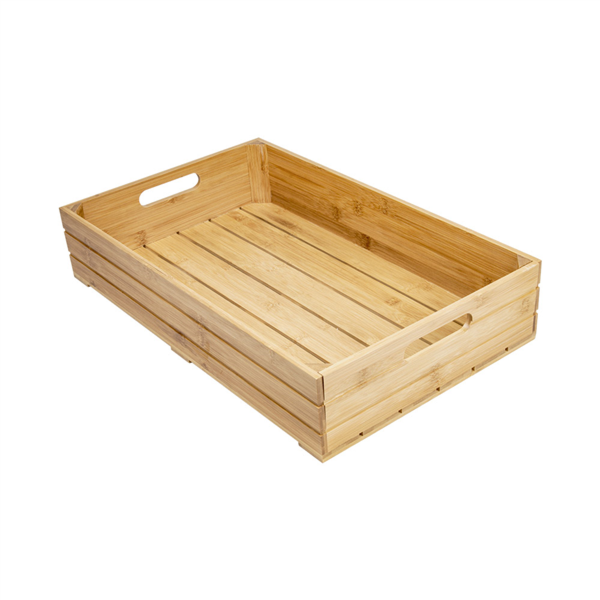 [225.52] CAJA BUFFET GN 1/1 53x32,5x10 CM NATURAL BAMBÚ (1 UNID.)