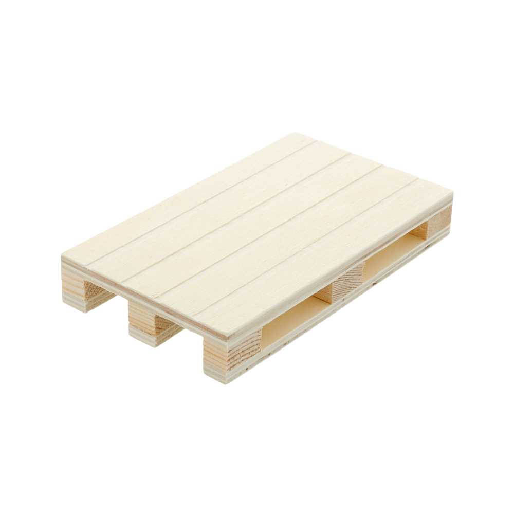 [207.02] MINI PALET 13x8x2 CM NATURAL MADERA (40 UNID.)
