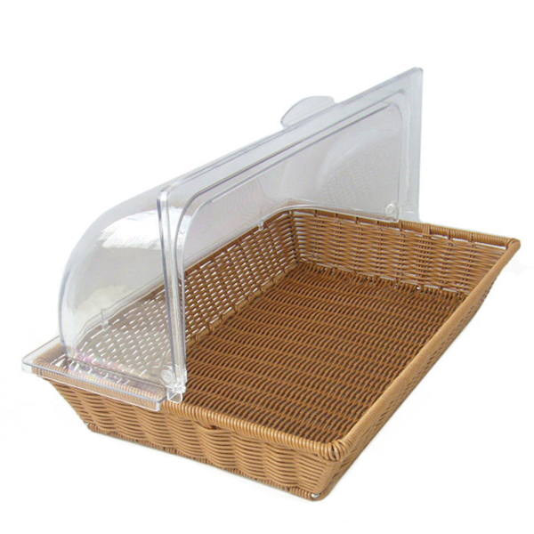 [211.63] Cesta Símil Mimbre Con Cúpula Gn 1/1 Marrón Pp (1 Unid.)