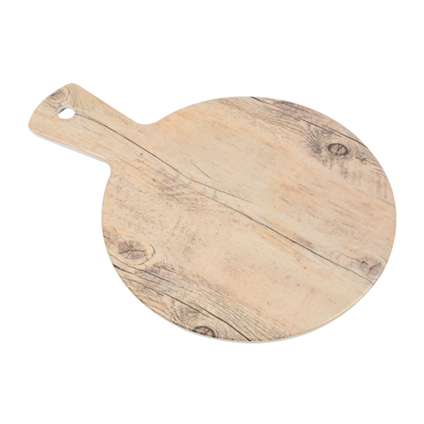 [225.90] Tablas Redondas Con Asa 'Asami Ware' Ø23X32X0,4 Cm Símil Madera Melamina (6 Unid.)