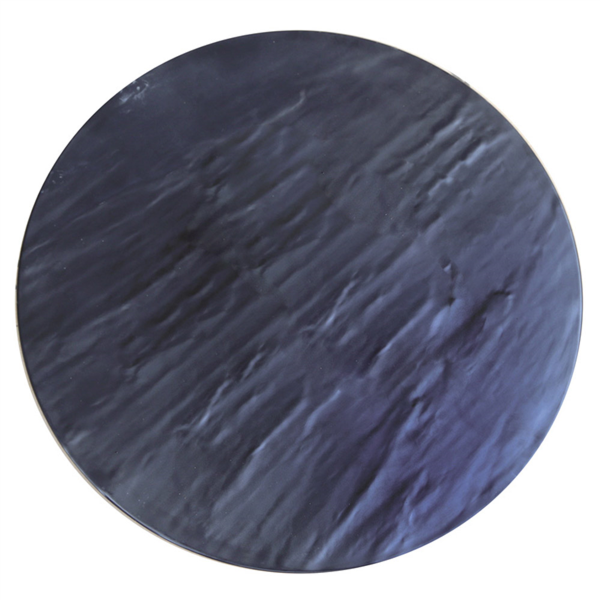 Tablas Redondas Símil Pizarra 'Asami Ware' Ø 33X4 Cm Negro Melamina (6 Unid.)