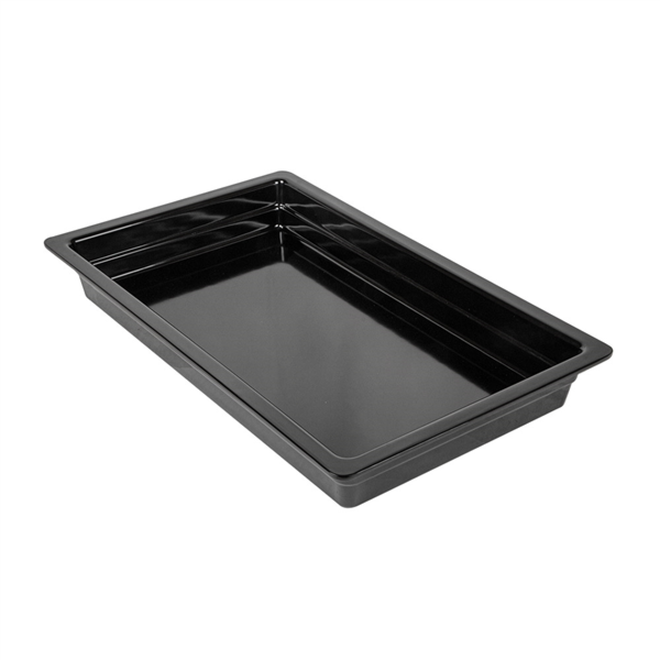 [161.83] Cubetas Gn 1/1 53 X 32 X 6,5 (H) Cm Negro Melamina (3 Unid.)