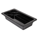 CUBETAS GN 1/3 32,5 x 17,5 x 6,5 (h) CM NEGRO MELAMINA (6 UNID.)