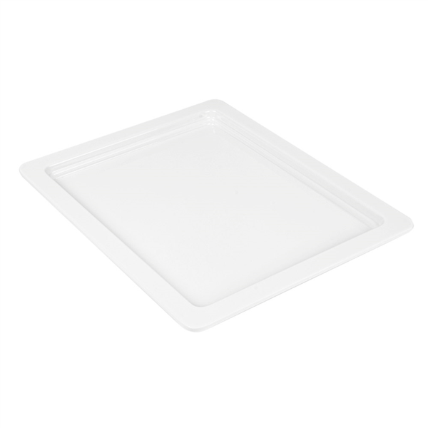 [161.76] Cubetas Gn 1/2 32,5 X 26,5 X 2 (H) Cm Blanco Melamina (6 Unid.)