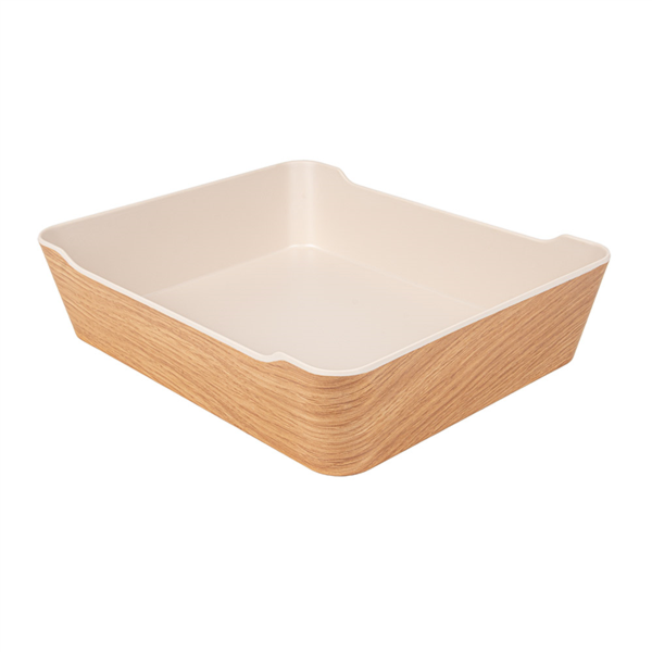 [263.34] BENTO BOXES 'ASAMI WARE' 3000 ML 29x24x6,7 CM SÍMIL MADERA MELAMINA (6 UNID.)