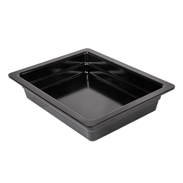[161.86] CUBETAS GN 1/2 32,5 x 26 x 6,5 (h) CM NEGRO MELAMINA (6 UNID.)