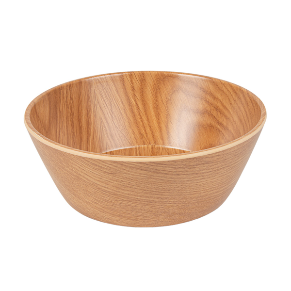 BOLES 'ASAMI WARE' 1300 ML Ø 20,5x7,5 CM SÍMIL MADERA MELAMINA (4 UNID.)