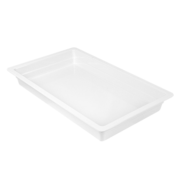 [161.75] CUBETAS GN 1/1 53 x 32 x 6,5 (h) CM BLANCO MELAMINA (3 UNID.)