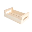 MINI CAJAS MULTIUSOS 20,5x12,5x6,5 CM NATURAL MADERA (20 UNID.)