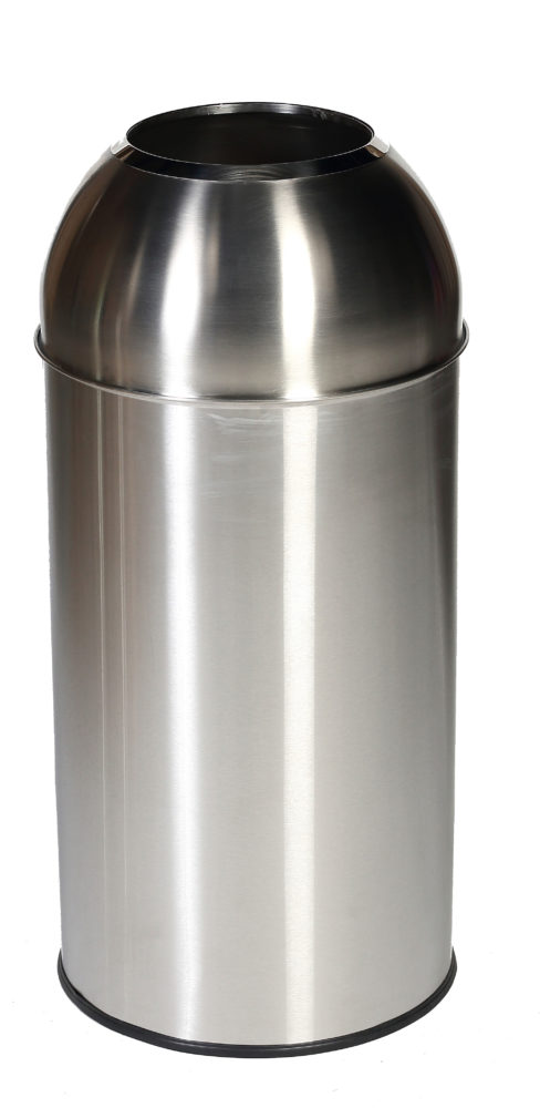 [8991426] Papelera De Acero Inoxidable Open Dome Areas Comunes
