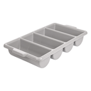RECIPIENTE CUBIERTOS GASTRONORM 1/1 53,5x30x10 CM GRIS PP (1 UNID.)