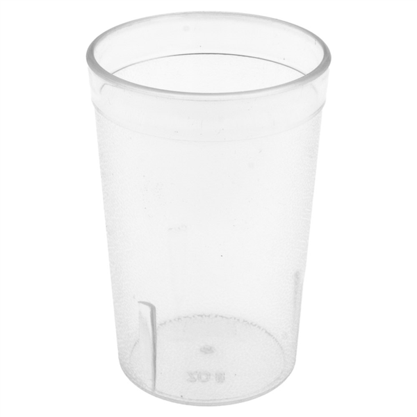 [117.03] VASOS 240 ML Ø 6,2/5,4x9,9 CM TRANSLÚCIDO SAN (72 UNID.)