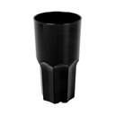 VASOS APILABLES 460 ML Ø 8,2/6,2x15,1 CM NEGRO POLICARBONATO (12 UNID.)