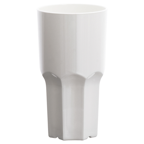[263.89] Vasos Apilables 460 Ml Ø 8,2/6,2X15,1 Cm Blanco Policarbonato (12 Unid.)